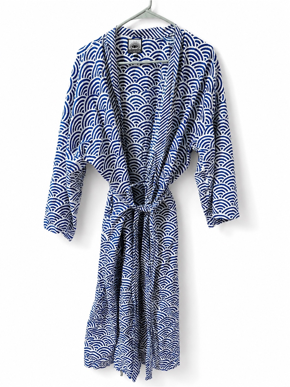 SUSANNAH LIGHTWEIGHT ORGANIC COTTON KIMONO/ROBE one size